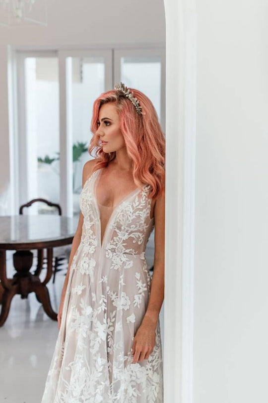 Jeannelle L'Amour Violet Gown