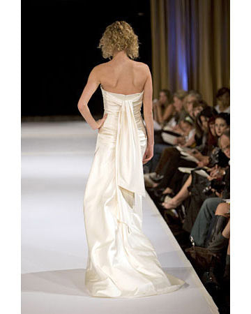 Jenny Lee Couture Strapless Italian Silk A-line Gown (717)