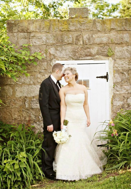 Jenny Lee Custom Strapless Lace Mermaid Wedding Dress