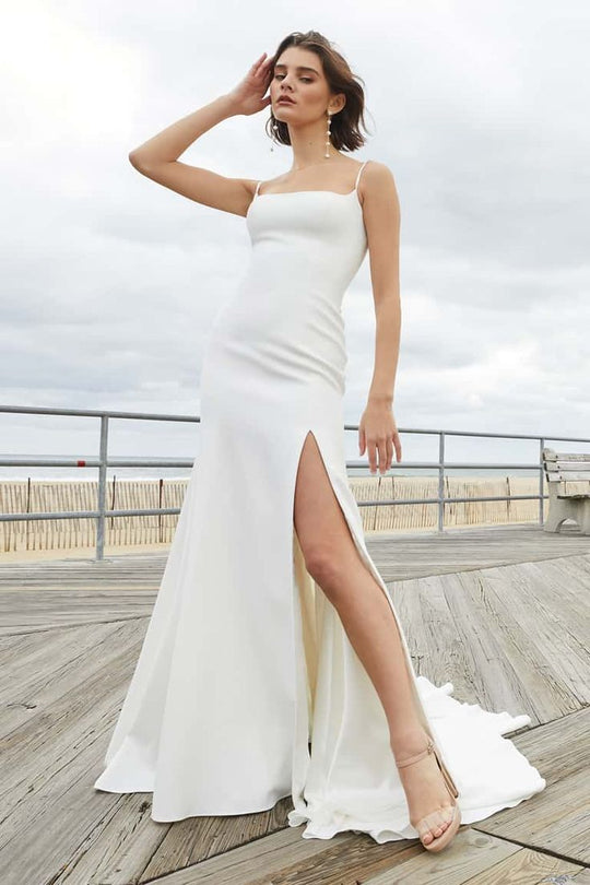 Jenny Yoo Emery with Slit