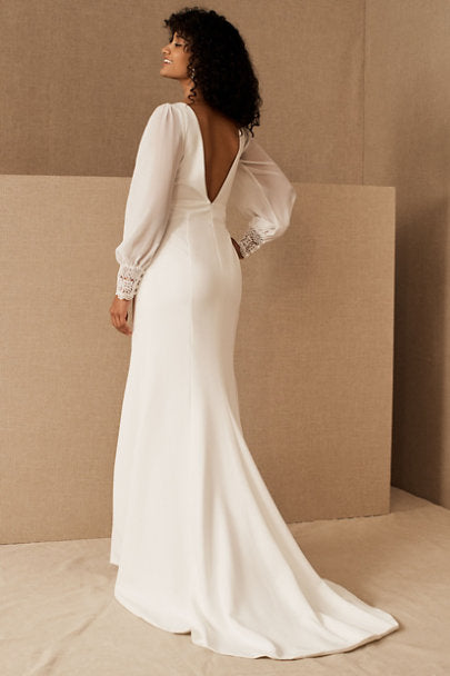 long sleeve bhldn wedding dress Jenny Yoo Myla Gown BHLDN