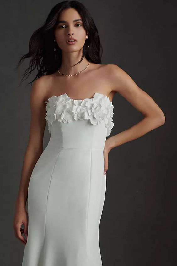 【韓国 Jenny over willow】Tiered Mini Dress (White) Jenny Yoo Willow – Nearly Newlywed