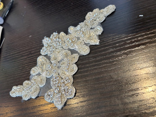 Justin Alexander Crystal Beaded Patch