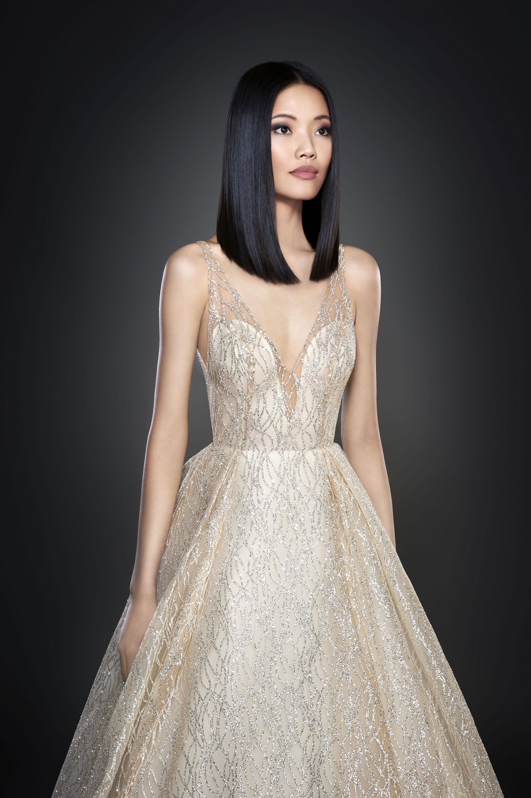 Lazaro3662 (ラザロ3662) グリッタードレス Lazaro 3662 - Size 10 – Luxe Redux Bridal