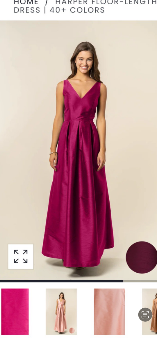 LulaKate Harper top/Dahlia skirt (XL) fuschia shantung -10