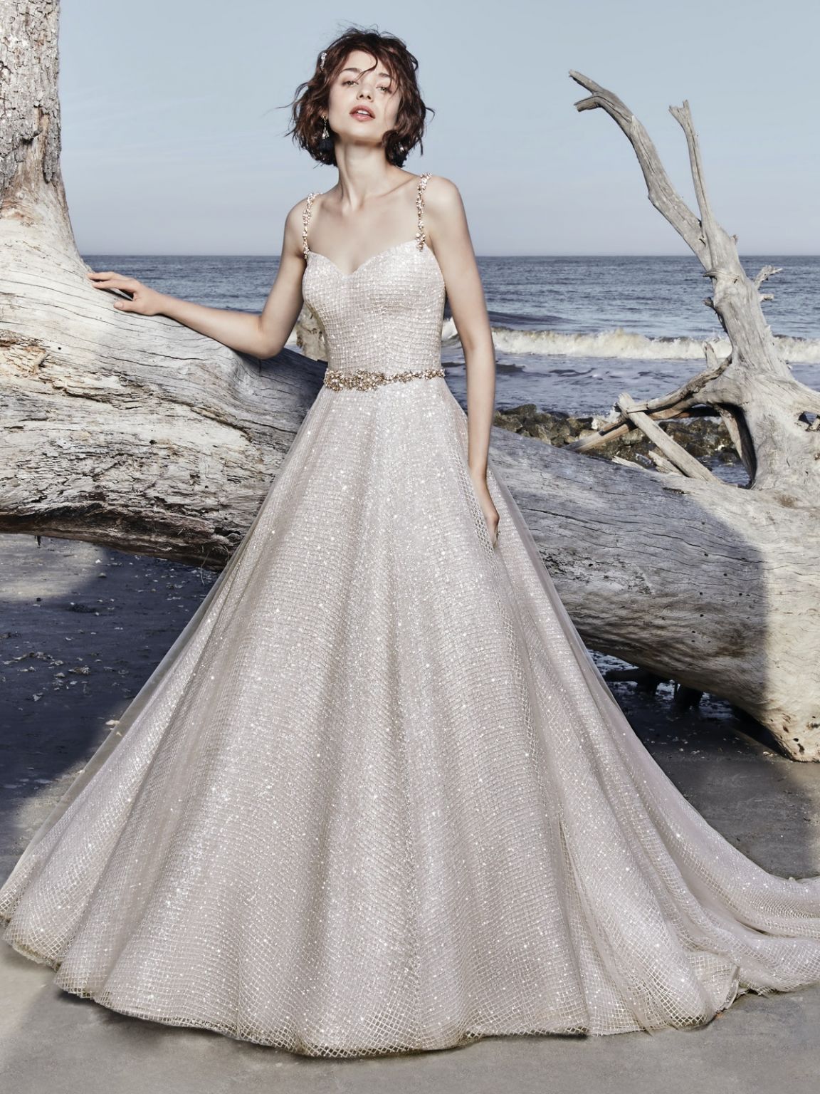 open lace back dress Maggie Sottero Vidette