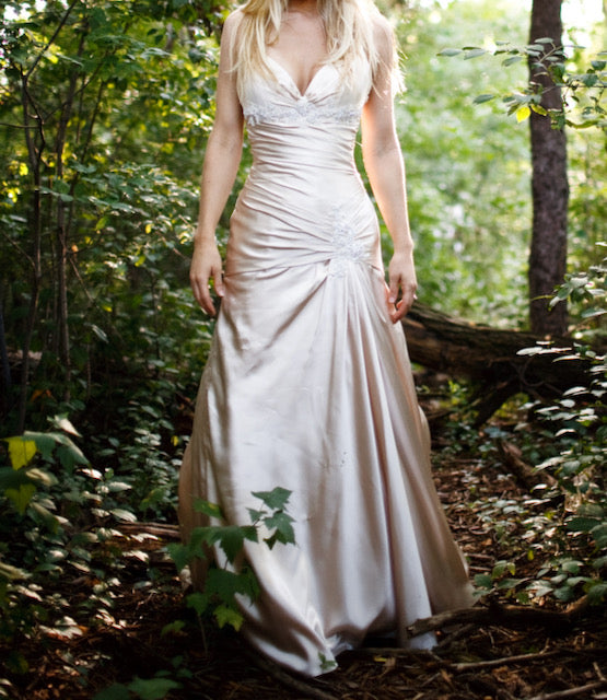 Maggie Sottero Layne in Gold Nearly Newlywed Maggie Sottero Layne in Gold Nearly Newlywed