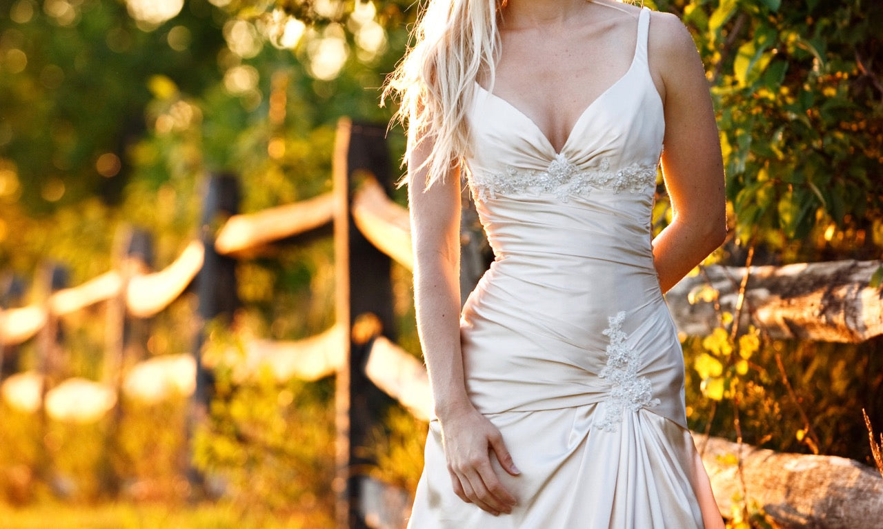 Maggie Sottero Layne in Gold – Nearly Newlywed