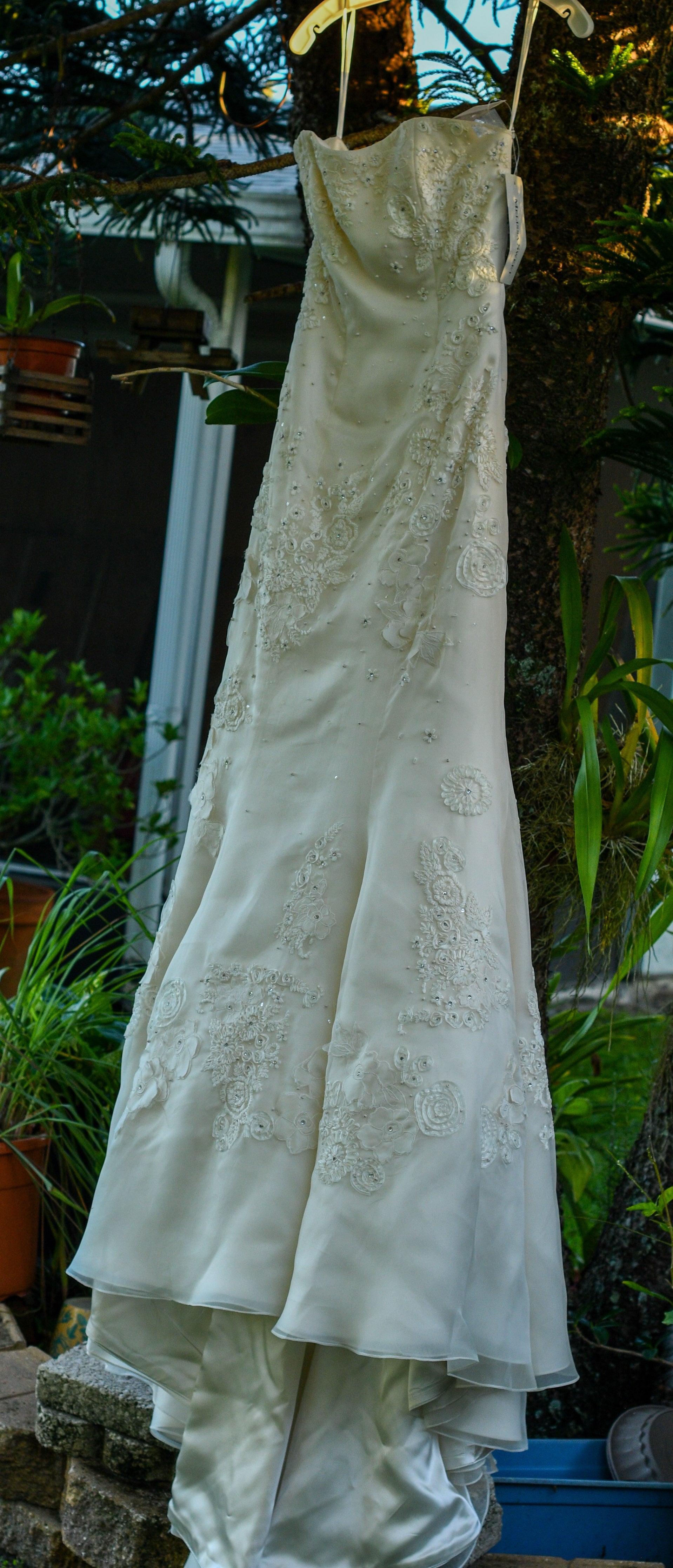 melissa sweet beaded cap sleeve lace wedding dress Tea Length Wedding Dress Ivory Small Sleeves Melissa Sweet Beaded Cap  Sleeve Lace Wedding Dress David's