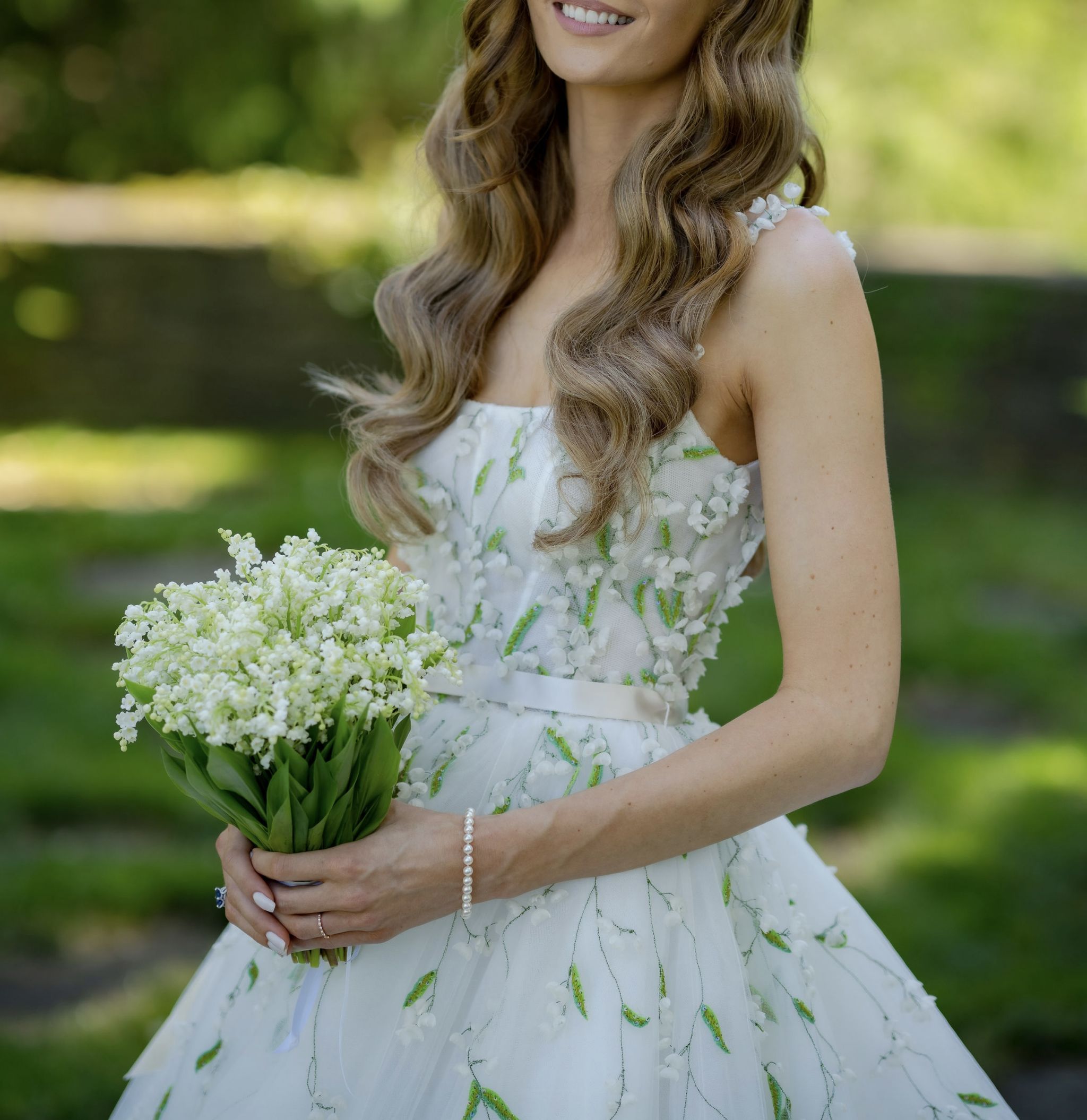 Monique Lhuillier Lily Of The Valley