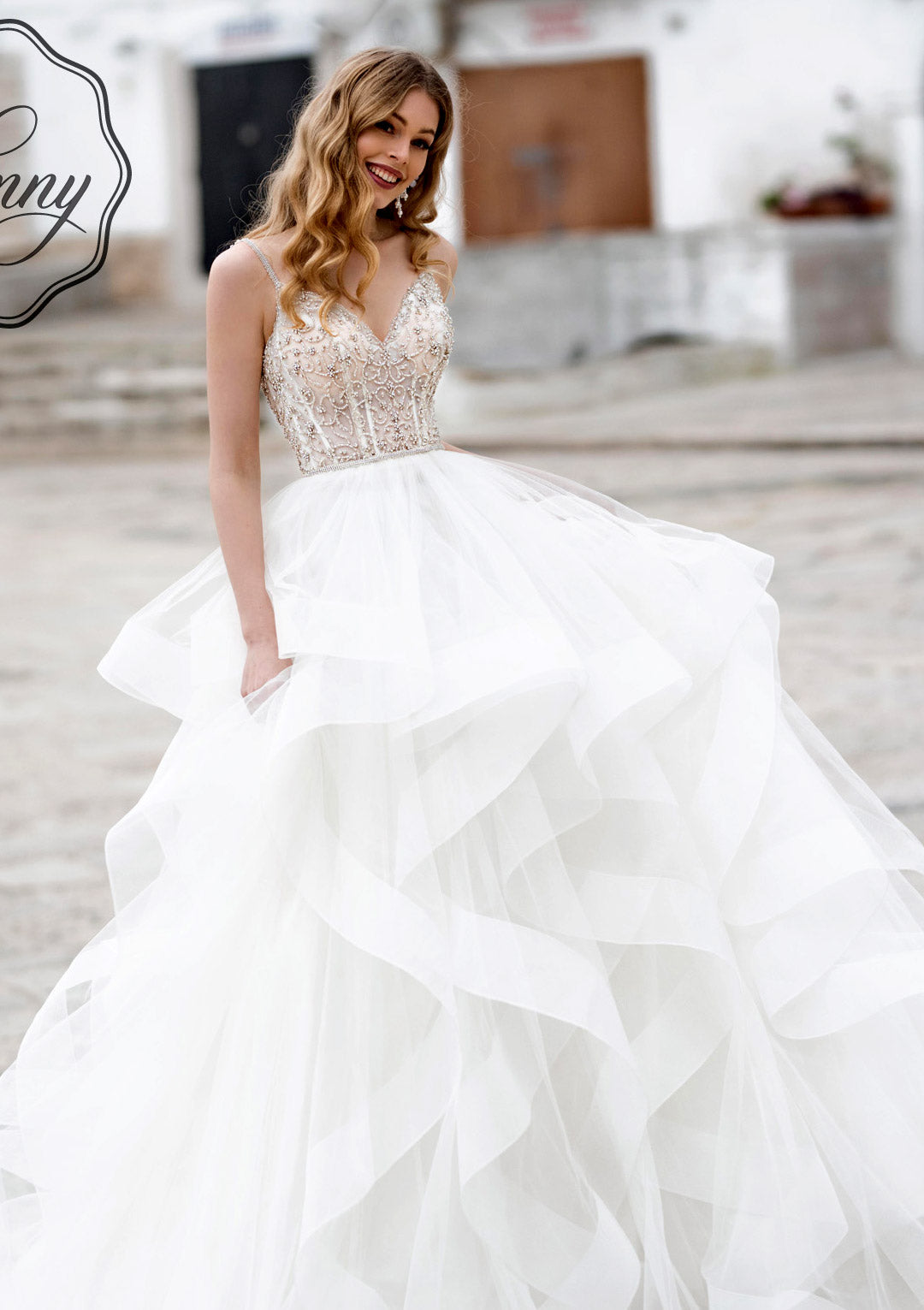 blue wedding dress for sale Naviblue Blunny Collection BELLA 18315-1