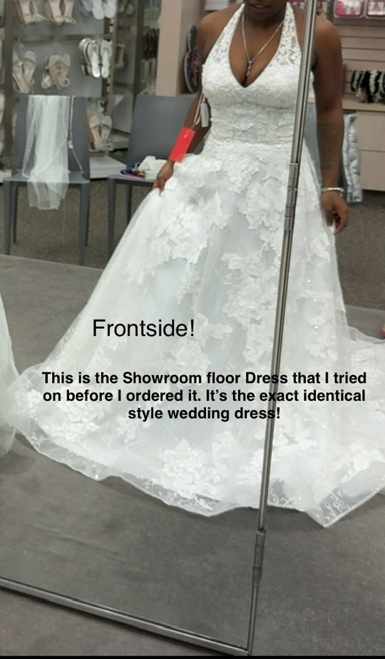 Oleg Cassini Classic/Style Beaded Lace Halter B