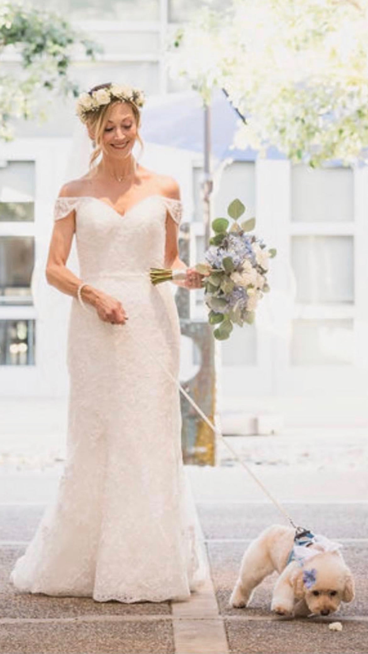 Oleg Cassini Sheath beaded mermaid wedding gown – Nearly Newlywed, image size:1170x2080