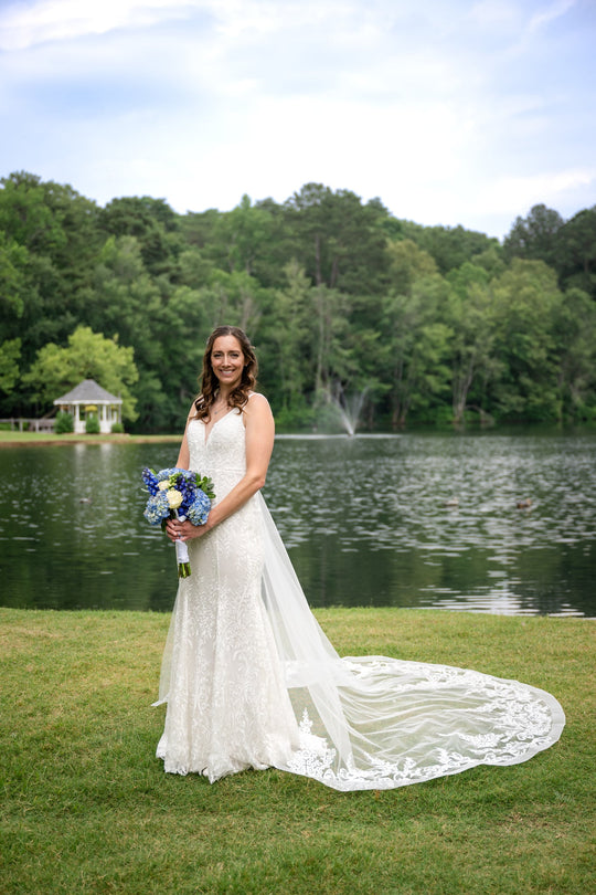 Olia Zavozina Custom Lace Wedding Dress