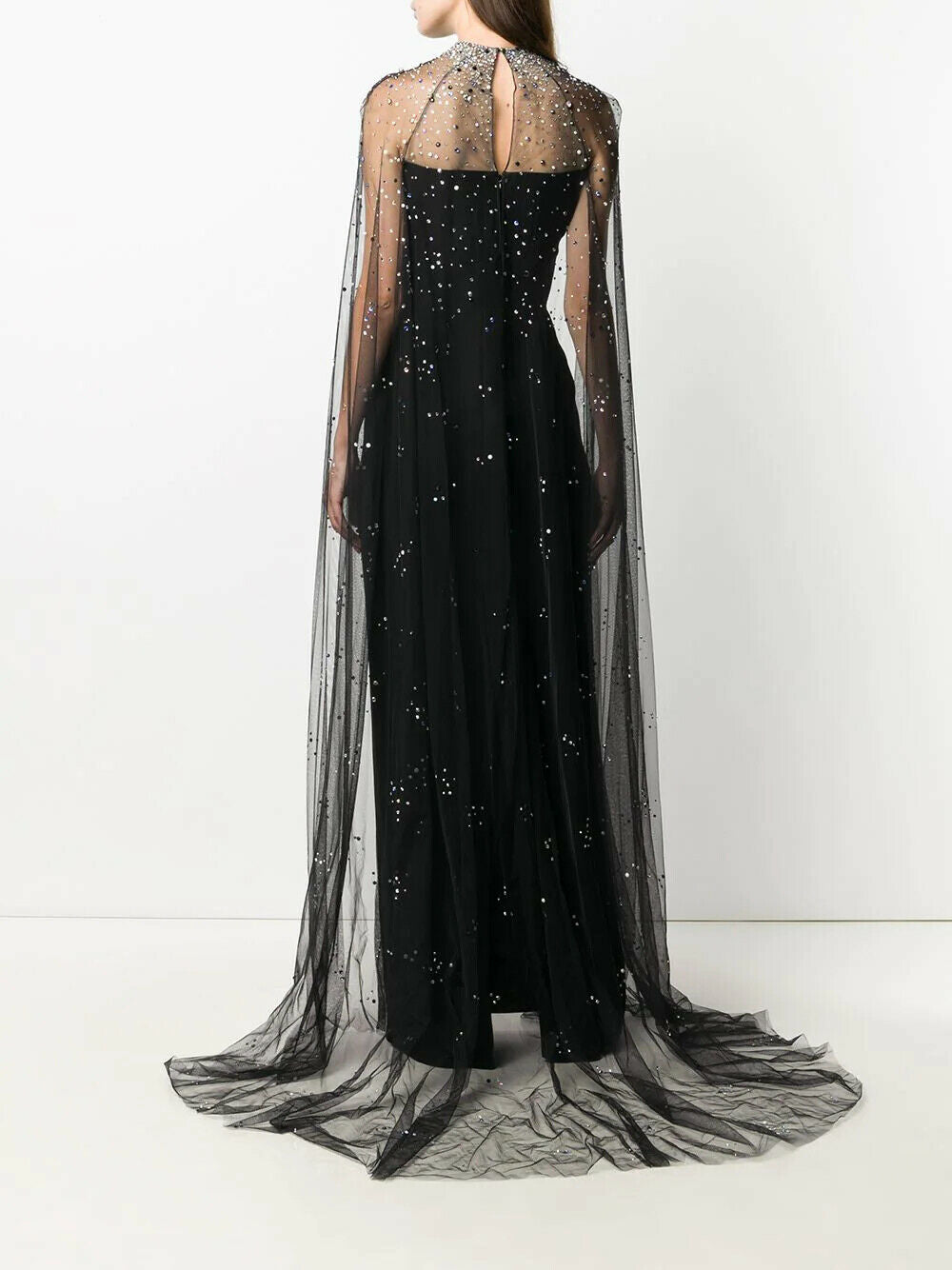 変色なし◎Jenny Packham hermia UK6 JENNY PACKHAM Sequined jersey wrap gown | NET-A-PORTER