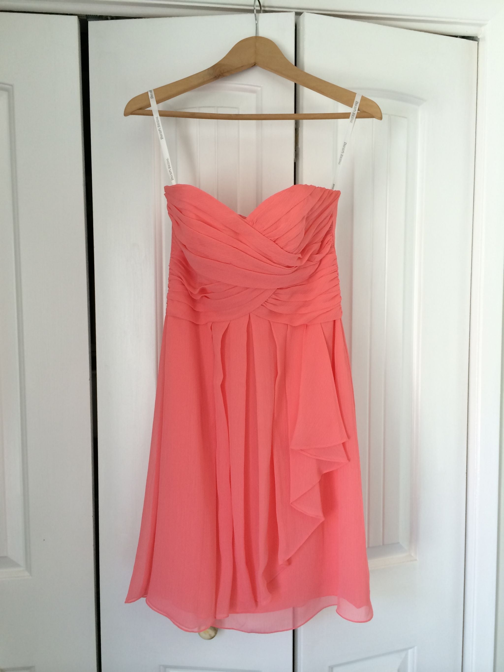 Other David's Bridal Short Crinkle Chiffon Dress with Fr – Nearly