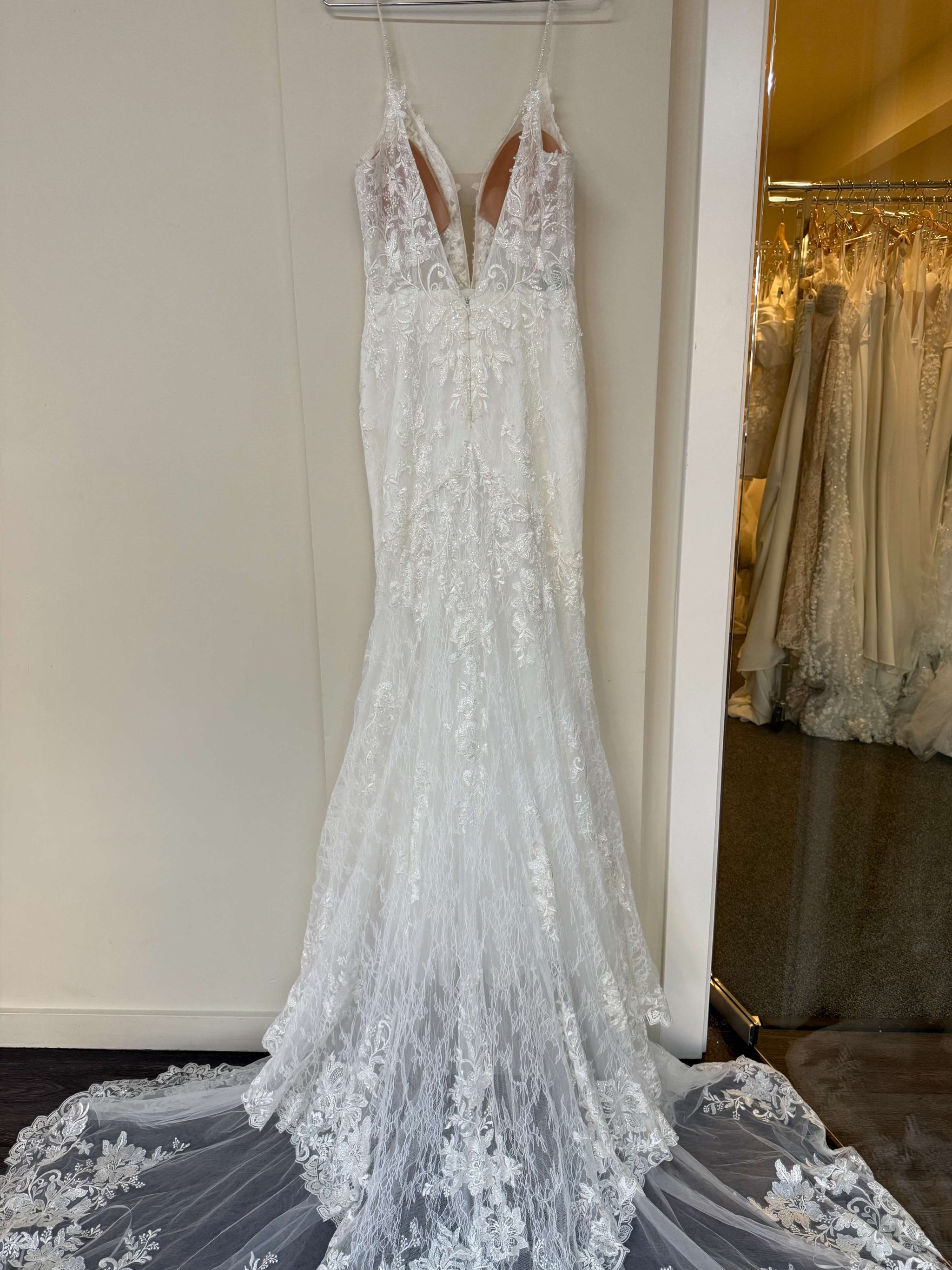 slim fit dress slacks Pronovias Shani – Nearly Newlywed