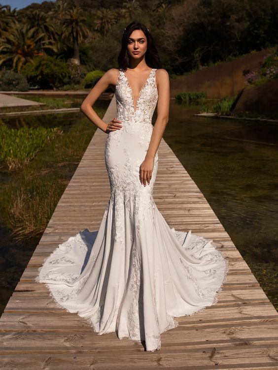 pronovias brown wedding dress Pronovias: Rodna – Camellia Wedding Gown | Bridal Store