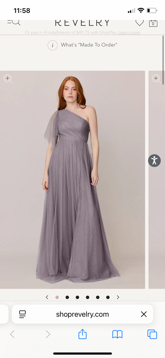 Revelry Navea Convertible Tulle Dress, color Wisteria