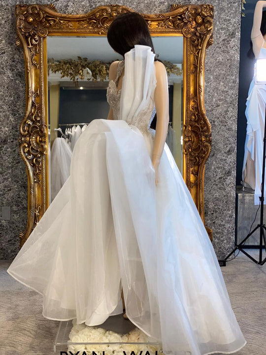 Ryan and Walter Bridal Custom Milan Gown