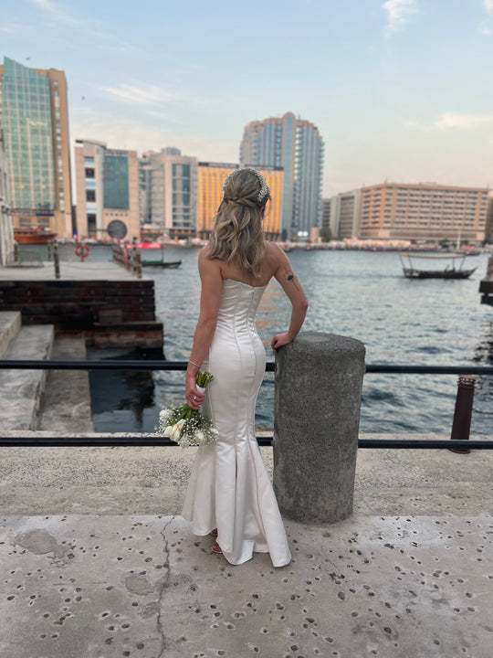 Sarah Jassir Sara Mrad Designer Mikado Silk only worn for 1 hour