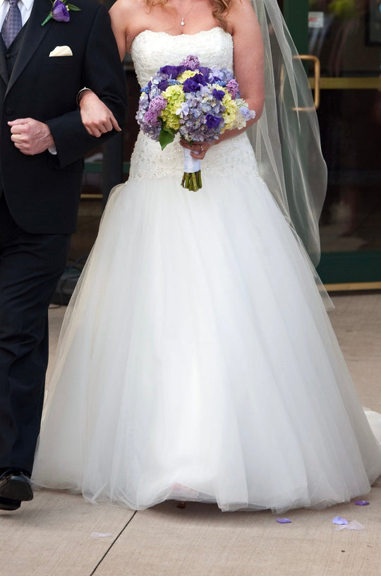 Sottero & Midgley Strapless Beaded Wedding Dress