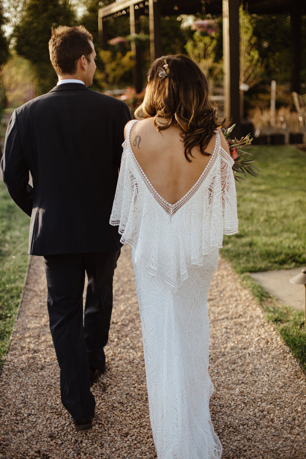 Tadashi Shoji Kenna Gown BHLDN – Nearly Newlywed