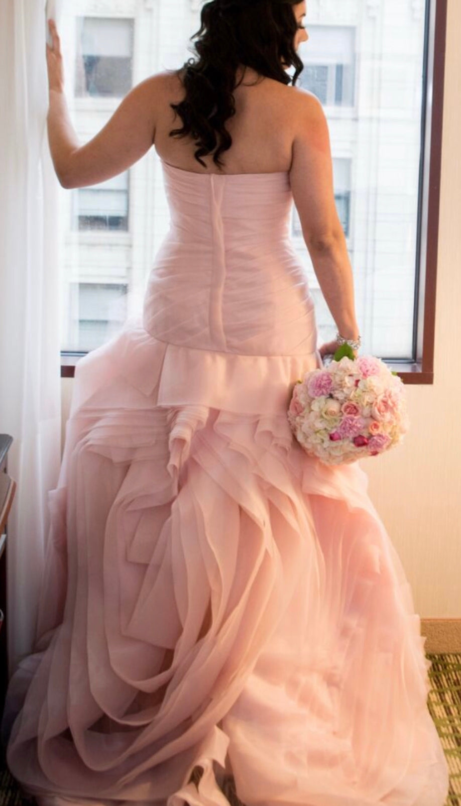 Vera Wang David's Bridal Blush Bridesmaid Dress Vera Wang