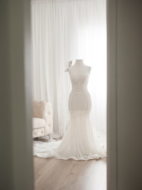 Vintage Custom made dress with an overskirt