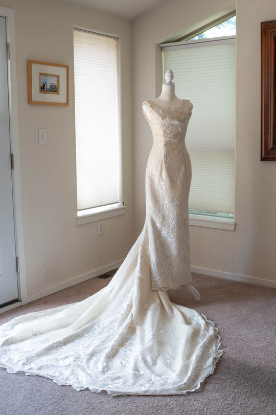 Vintage Vintage Custom Filipino Jusi Barong Tagalog brocade woven fabric