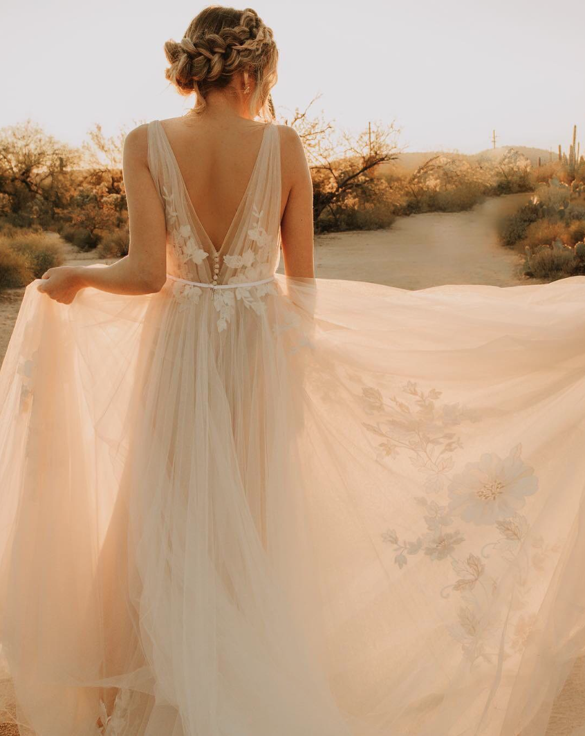 WILLOWBY Lainie or Ricarda Gown BHLDN Nearly Newlywed