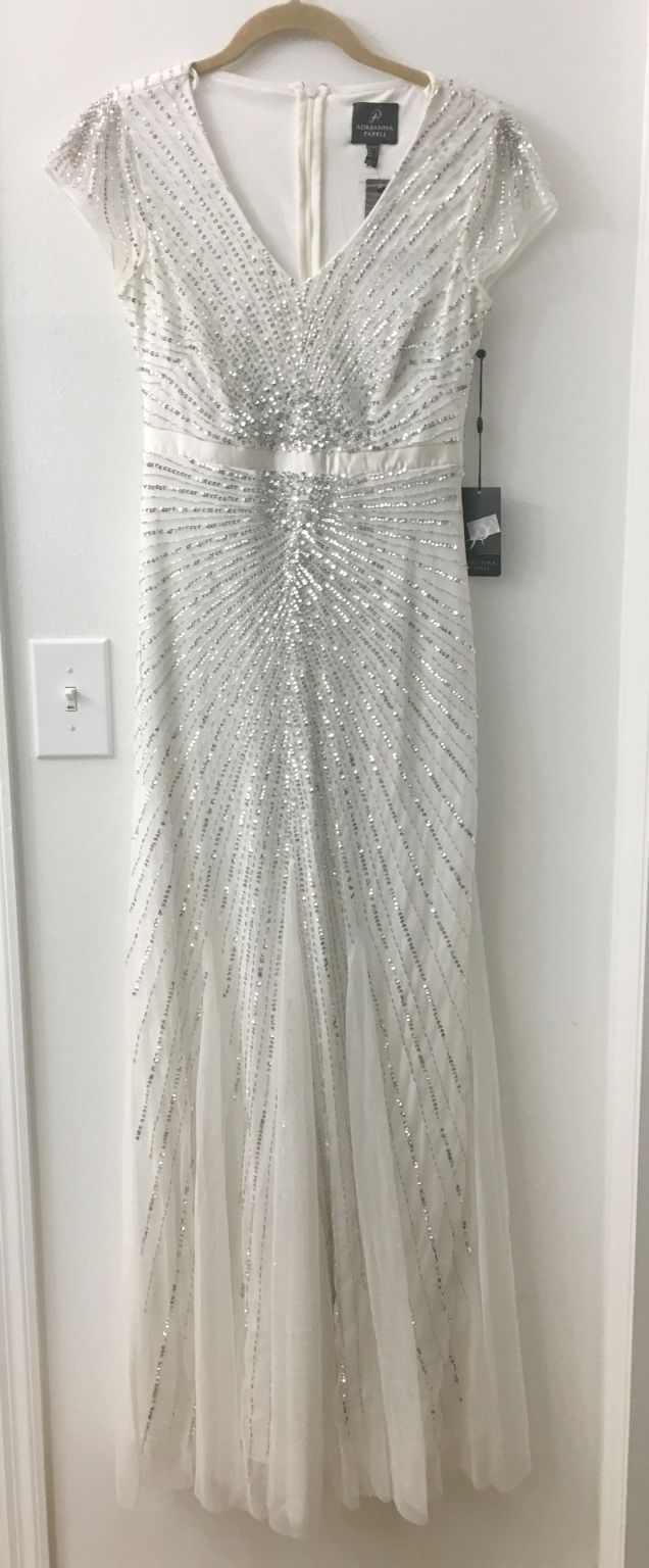 Adrianna Papell Women's Cap Sleeve Beaded Mermaid Gown - Formal Evening Dress - View #2