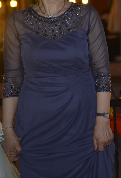 Alex evenings deals draped sweetheart gown