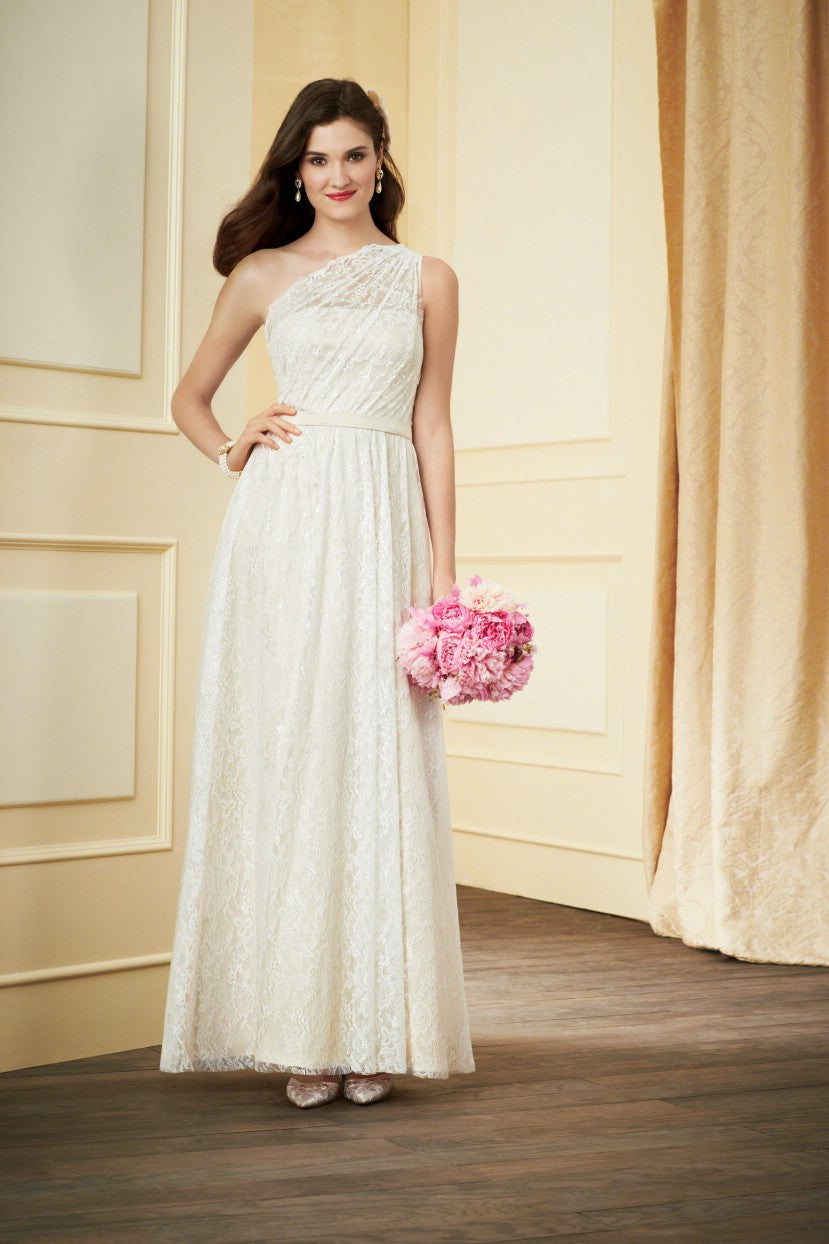 alfred angelo one shoulder dress Alfred Angelo 7281L