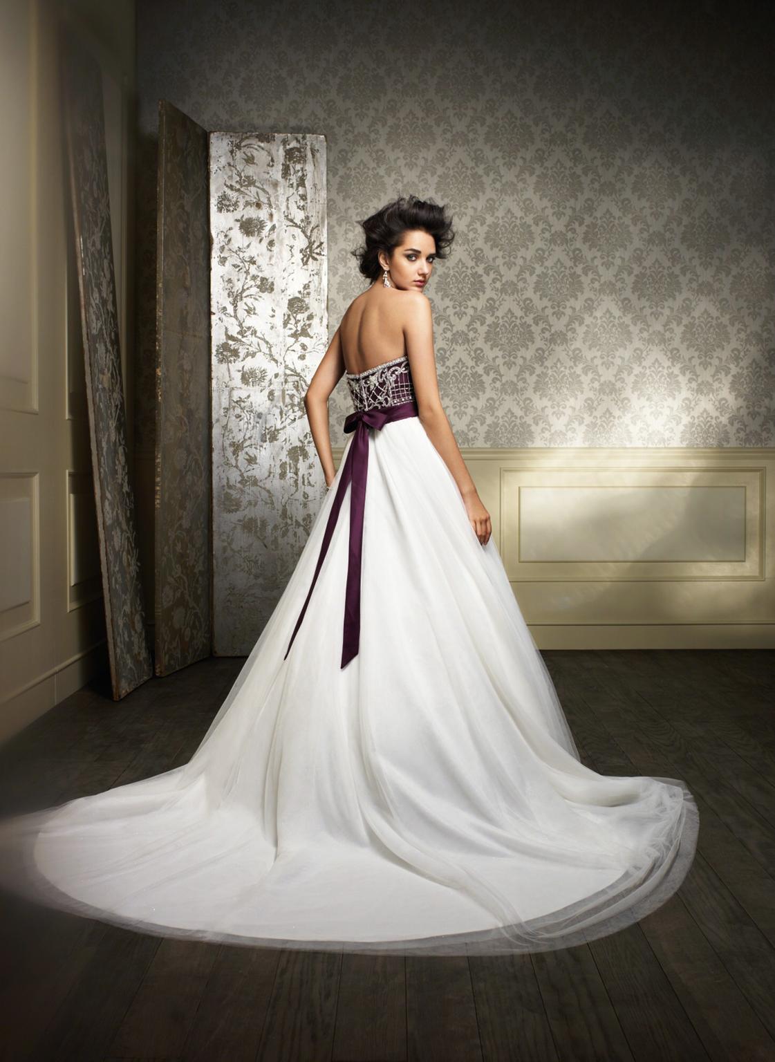 alfred angelo purple wedding dress Alfred Angelo 1516