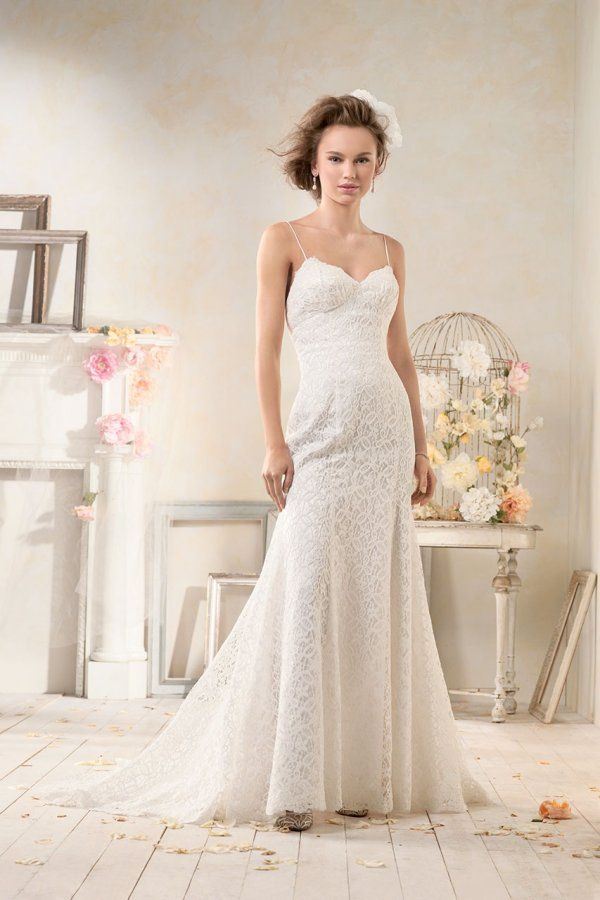 Modern Vintage Wedding Dresses Alfred Angelo Low Back Modern