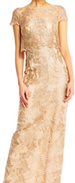 Alfred Angelo Metallice Lace Dress Style AP1E201453