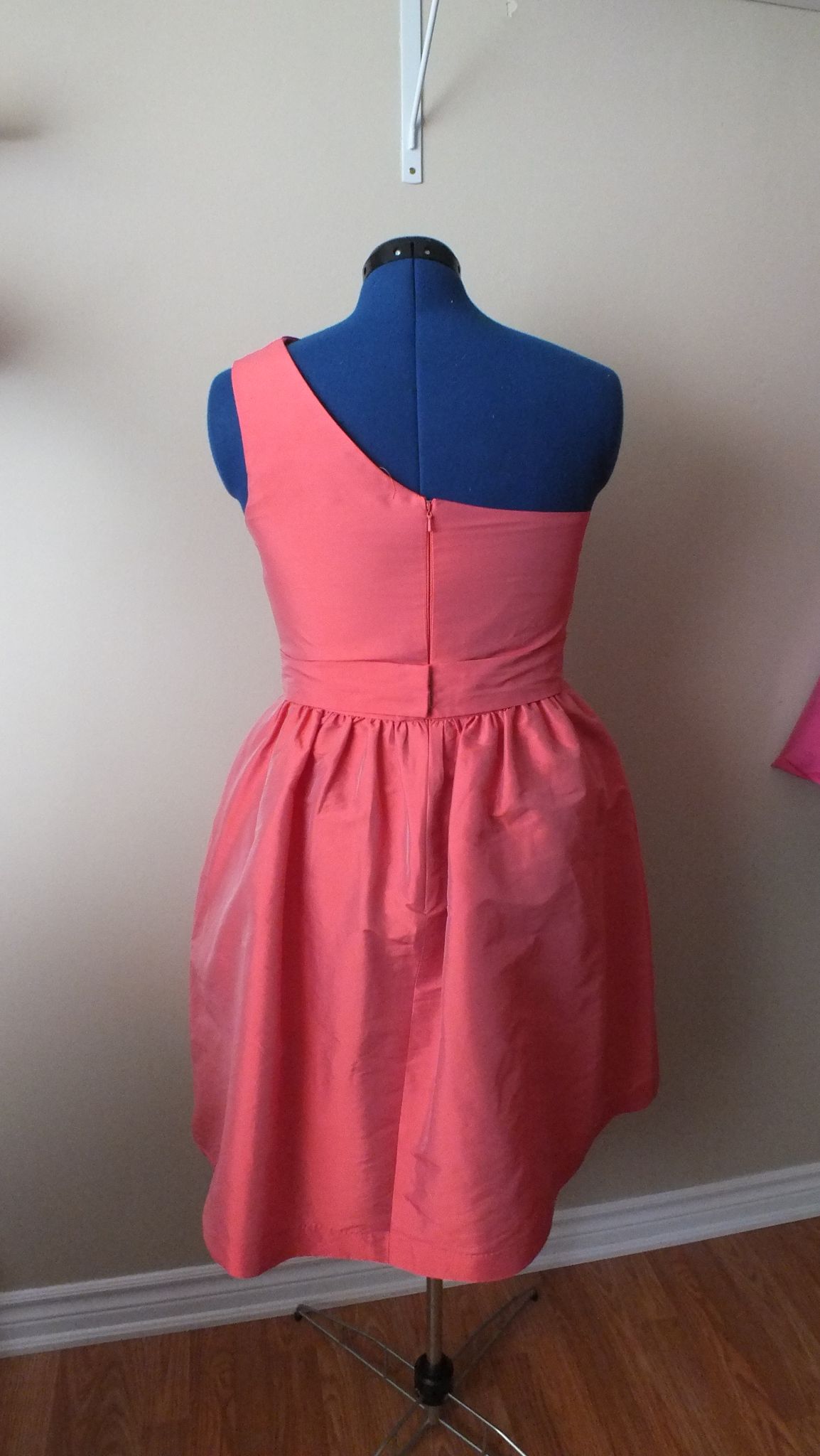 alfred sung red dress ALFRED SUNG Strapless Women's Formal Bridesmaids Dress Pockets D542 Red Sz 4