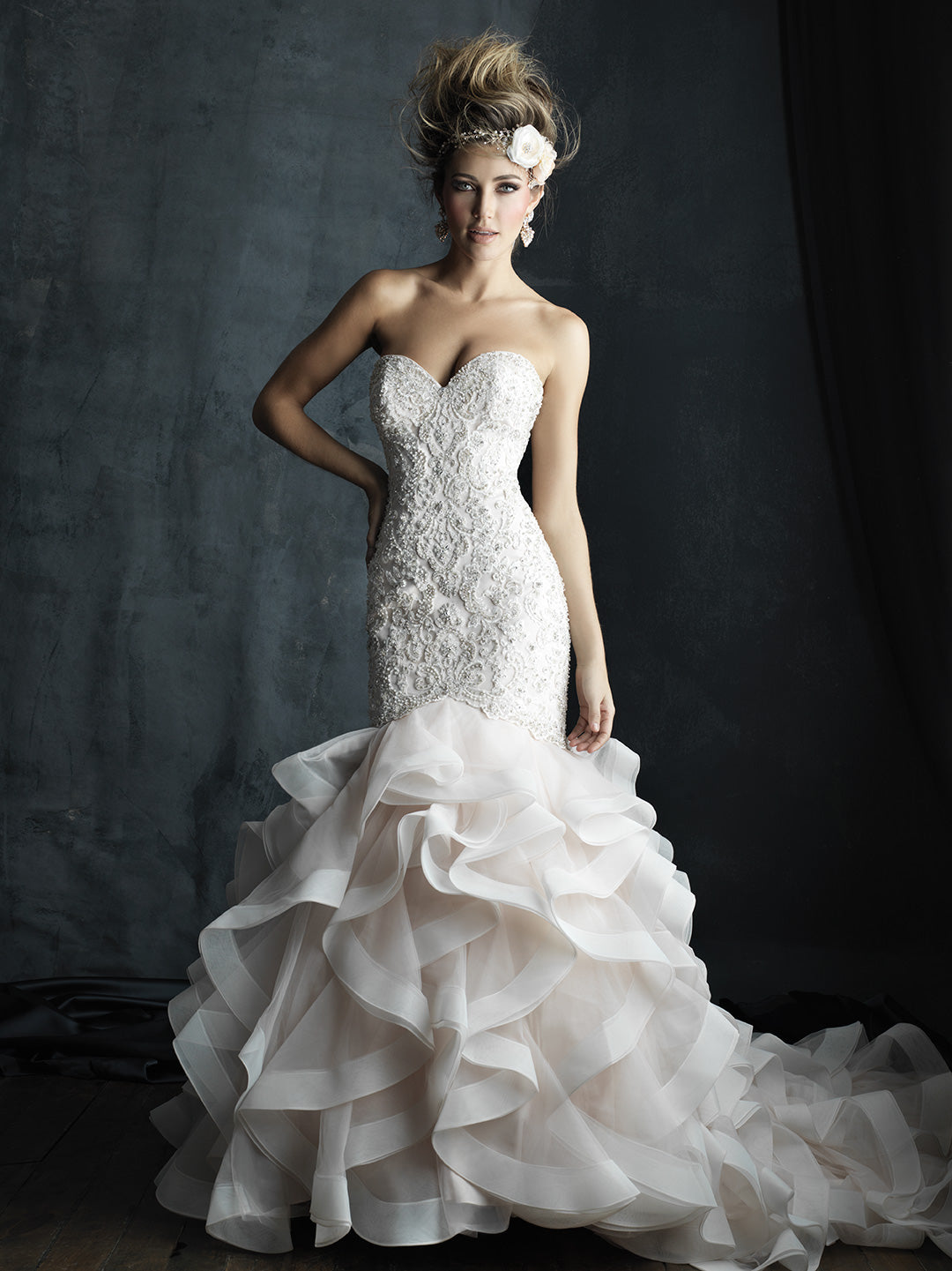 knee length dresses for ladies Allure Bridals W353 main image 0