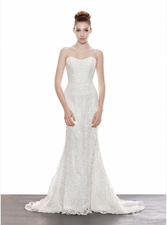 Annasul Y Full beaded lace Mermaid Cut wedding gown