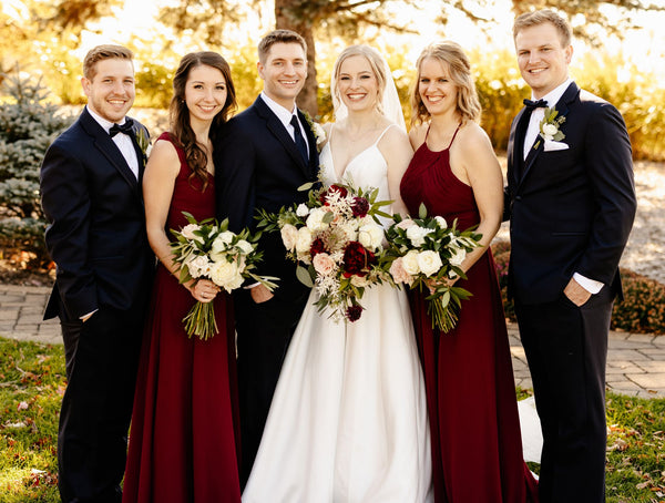 Azazie cabernet clearance bridesmaid dress