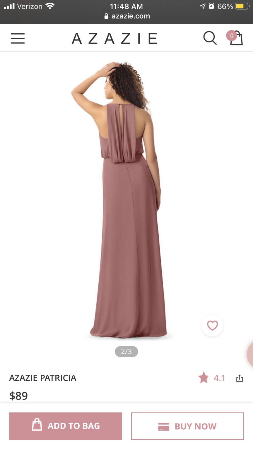 Azazie Azazie Patricia bridesmaid dress vintage mauve Nearly Newlywed