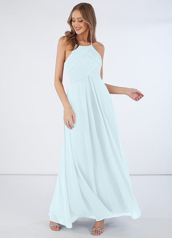 Azazie Ginger style Mist color PreOwnedWeddingDresses