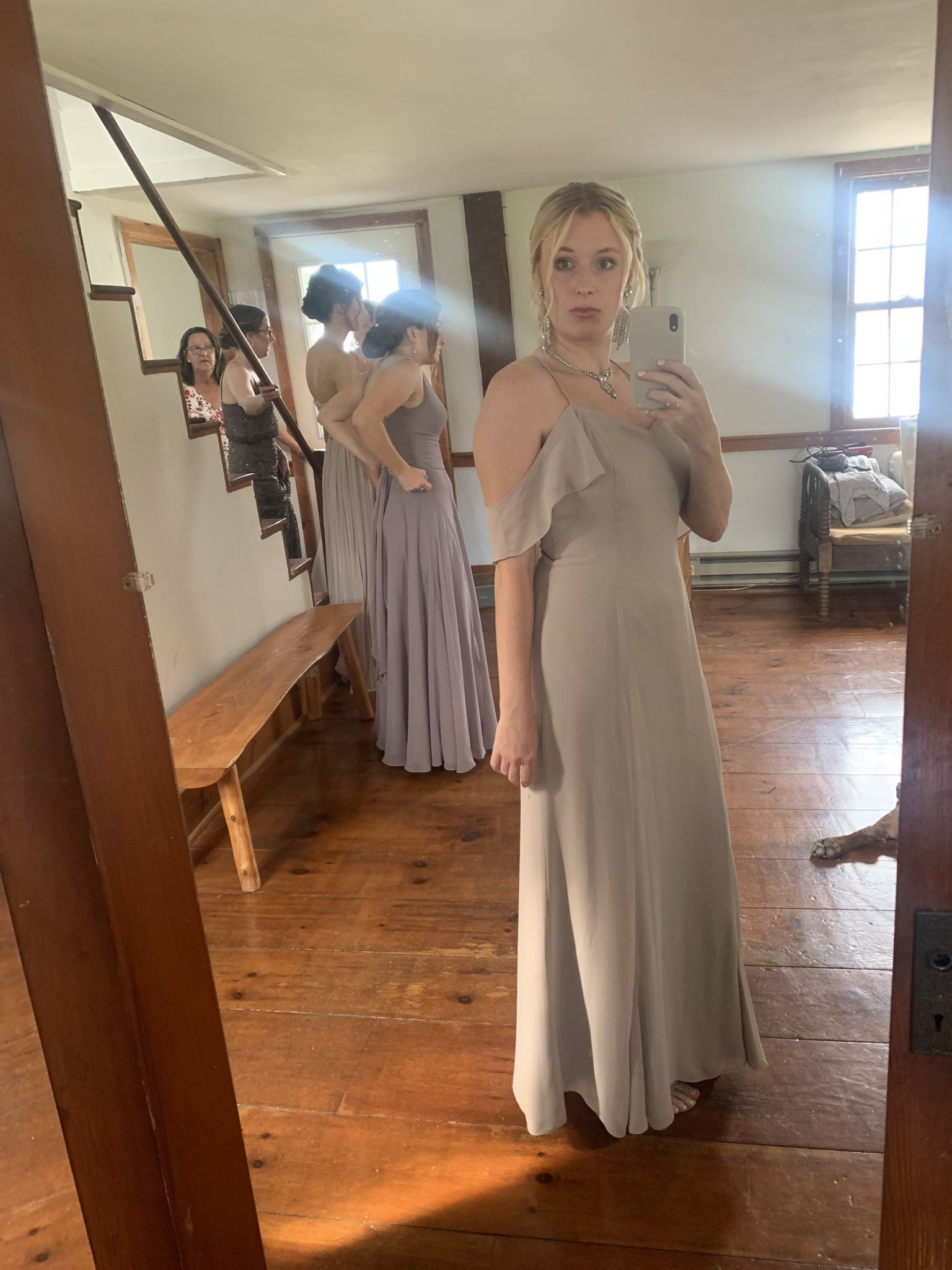 Sage Bridesmaid Dresses by Bari Jay