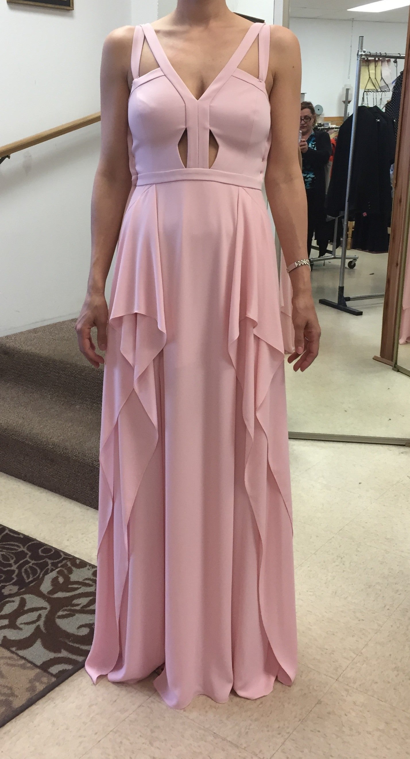 SALE!【BCBG MAXAZRIA】シフォンパネルのシルクドレス BCBGMaxAzria | Dresses | Chiffon Halter Dress | Poshmark