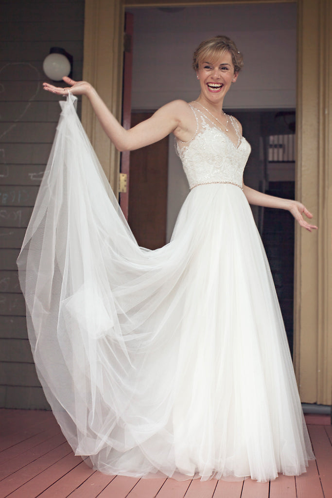 BHLDN cassia gown – Nearly Newlywed