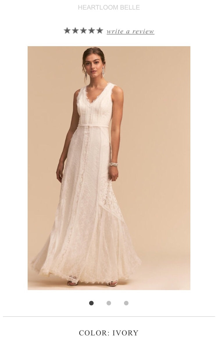 Lace Wedding Bhldn Wedding Dress Reviews BHLDN Felix Lace Gown