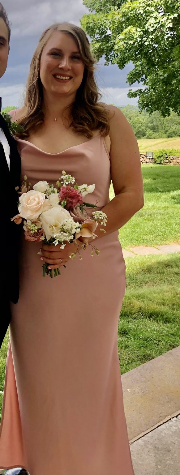 Bhldn Bridesmaid Bhldn Dusty Rose BHLDN CALI SATIN CHARMEUSE MIDI