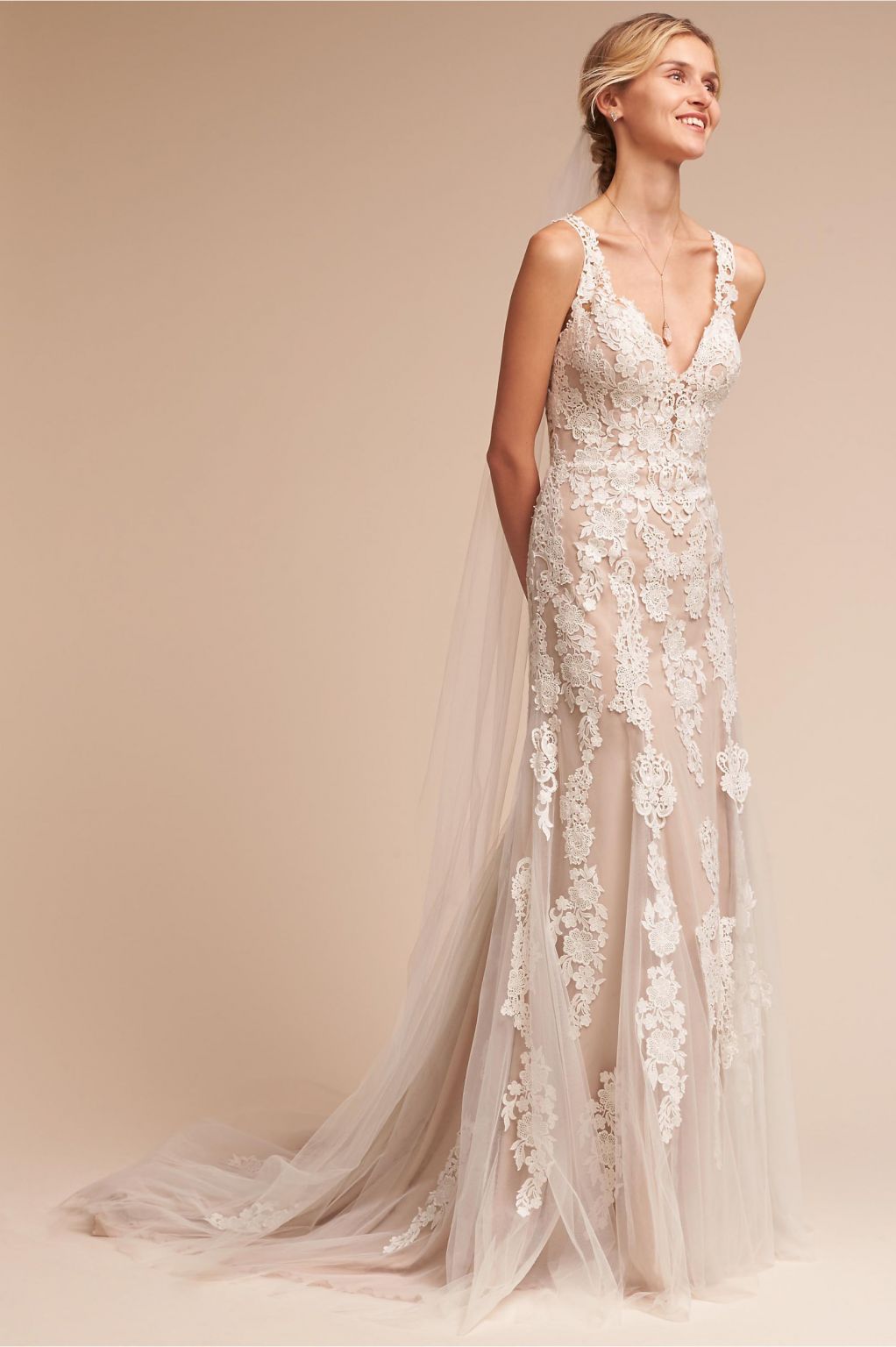 Lace Wedding Dress Hanger Bhldn BHLDN Ariane – Nearly Newlywed