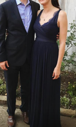 Bhldn Fleur Dress Navy BHLDN Fleur Dress – Nearly Newlywed